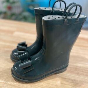 Sweet Honey Girls Cheery Rain Boots Hunter Green Sz 12